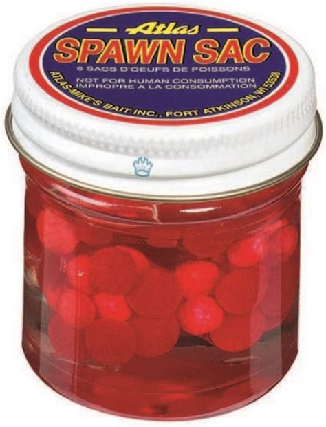 fish egg sack|Atlas Mike's Spawn Sack Salmon Fishing Bait Eggs (6 Sacks per .